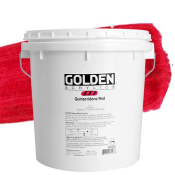 GOLDEN Heavy Body Acrylics - Quinacridone Red, Gallon