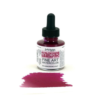 Dr. Ph. Martin's Hydrus Watercolor 1 oz Bottle - Quinacridone Violet