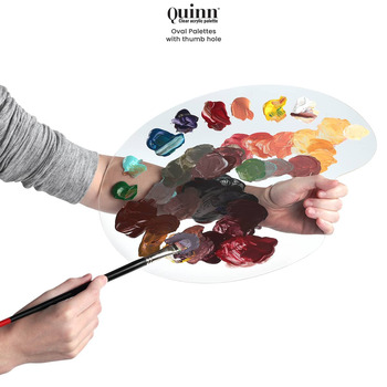 Quinn Clear Acrylic Oval Palette