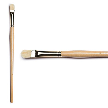 D'Artigny Series 3593 White Bristle D-Brush, Size #12