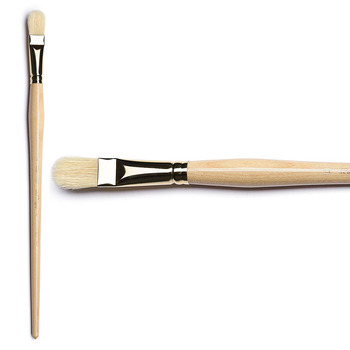 D'Artigny Series 3593 White Bristle D-Brush, Size #16