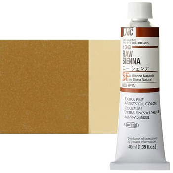 Holbein Extra-Fine Artists' Oil Color 40 ml Tube - Raw Sienna