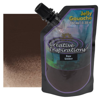 Creative Inspirations Jelly Gouache Pouch - Raw Umber (100ml)
