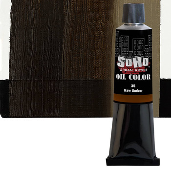 Soho Artist Oil Color Raw Umber 21ml Tube