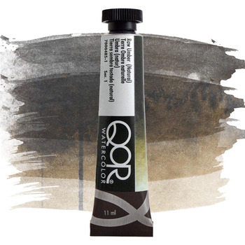 QoR Watercolor Paint - Raw Umber Natural, 11ml Tube