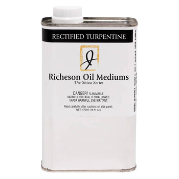 Jack Richeson Shiva Signature Rectified Turpentine, 16oz Can