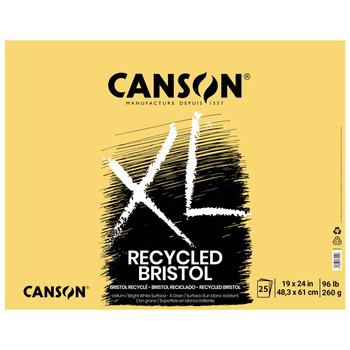 Canson XL Recycled Bristol Pad 25 Sheets 19" x 24"