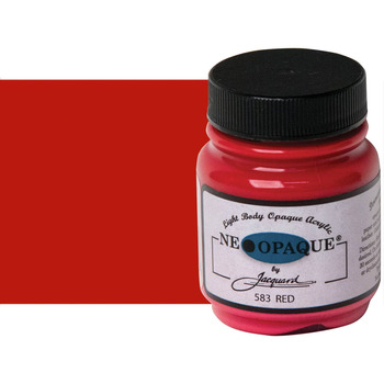 Jacquard Neopaque Fabric Color - Red, 2.25oz Jar
