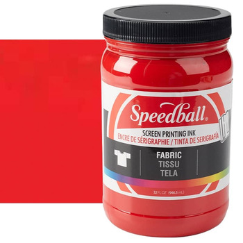 Speedball Fabric Screen Printing Ink 32 oz Jar - Red