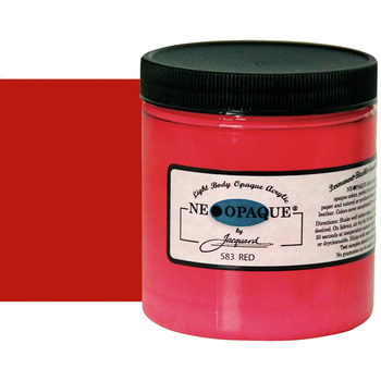 Jacquard Neopaque Fabric Color - Red, 8oz Jar