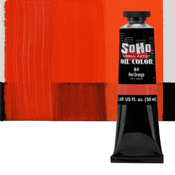 Soho Artist Oil Color Red Orange, 50ml Tube