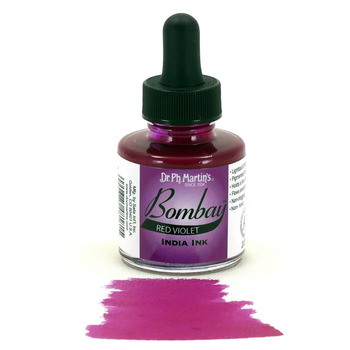 Dr. Ph. Martin's Bombay India Ink-Red Violet, 1oz Bottle