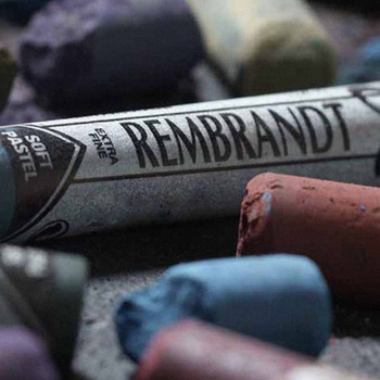 Rembrandt Soft Pastel Half-Stick - Dark Colors, Box of 40