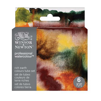 Winsor Newton Pro Watercolor Rich Earth Set of 6, 5ml