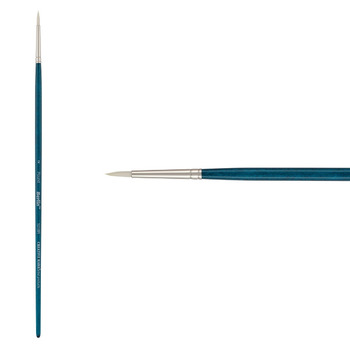 Berlin Synthetic Long-Handle Acrylic Brush, Round Size #2