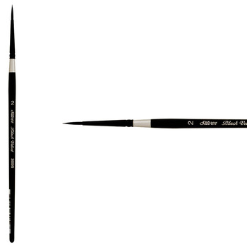 Silver Brush Black Velvet® Watercolor Brush Series 3000S Round #2