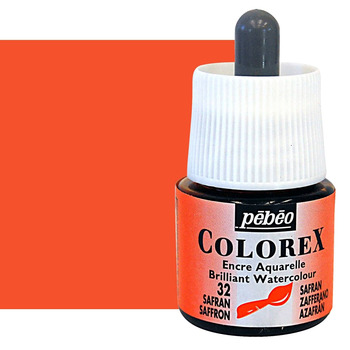 Pebeo Colorex Watercolor Ink Saffron, 45ml