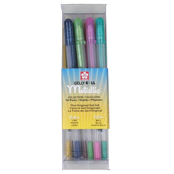 Sakura Gelly Roll Pen - Medium Point Set of 16, Metallic Colors