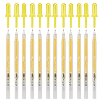 Sakura Gelly Roll 3-D Glaze Pen, Yellow - Box of 12