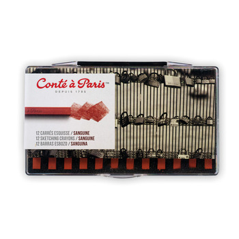 Conté Crayon Set of 12 - Sanguine