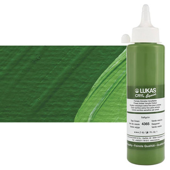 LUKAS Cryl Liquid Acrylic - Sap Green, 250ml Bottle