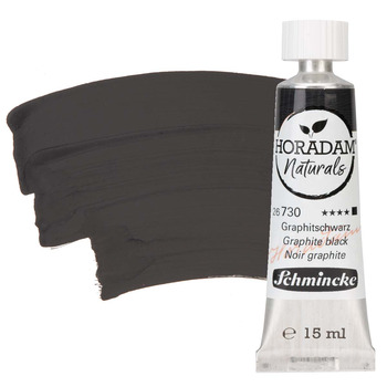 Schmincke Horadam Naturals Watercolor - Graphite Black, 15ml Tube
