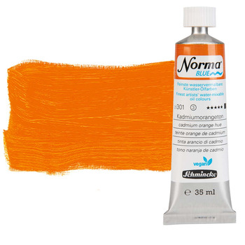Norma Blue Water-Mixable Oil Color - Cadmium Orange Hue, 35ml Tube