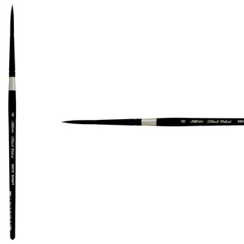 Silver Brush Black Velvet® Watercolor Brush Series 3700S Script #6