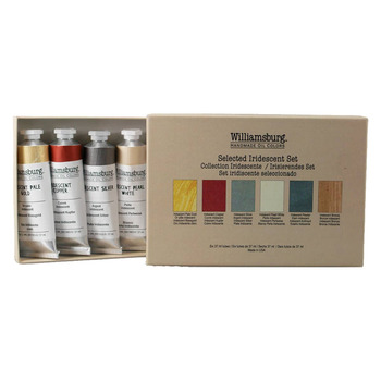 Williamsburg Handmade Oil Color Selected Iridescents Set of 6, 37ml Tubes
