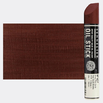 Sennelier Extra Fine Solid Oil Stick - Van Dyck Brown, 38ml