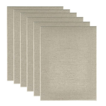 Senso Clear Primed Linen 8"x10", Stretched Canvas - 3/4" Deep (Box of 6)