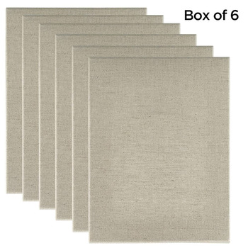 Senso Clear Primed Linen 30"x40", Stretched Canvas - 3/4" Deep (Box of 6)