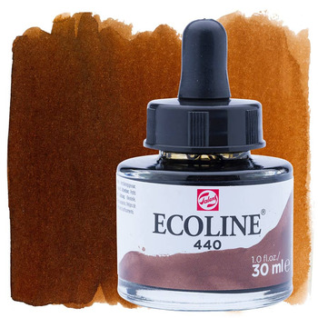 Ecoline Liquid Watercolor, Sepia Deep 30ml Pipette Jar