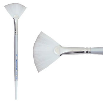Silver Brush Silverwhite® Short Handle Brush Fan #6