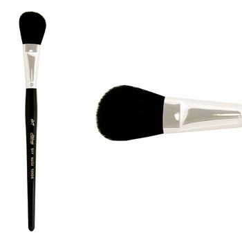 Silver Mop Black Goat Hair Short Handle sz. 3/4in Oval Brush