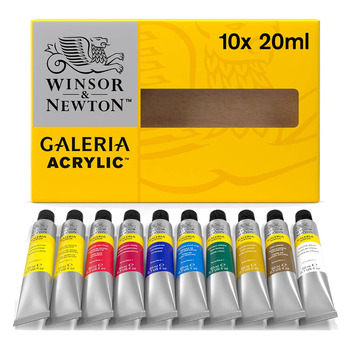 Winsor & Newton Galeria Flow Acrylic - Set of 10, 20ml Colors