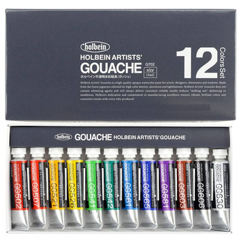 Holbein Designer Gouache 5ml Set of 12 Assorted Colors