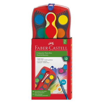 Faber-Castell Connector Paint Box 12 Set - Assorted Colors