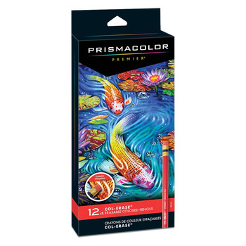 Prismacolor Col-Erase Erasable Colored Pencil Set of 12