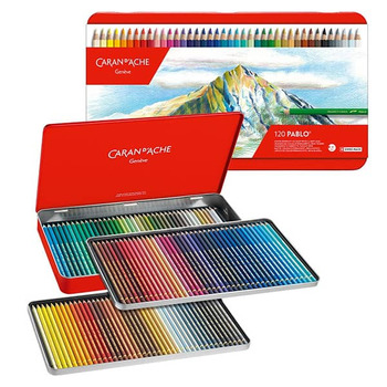 Caran d'Ache Pablo Colored Pencils, Tin Set of 120