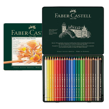 Faber-Castell Polychromos Colored Pencil Tin Set of 24