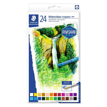 Staedtler Watercolor Crayons - Assorted Colors (Set of 24)