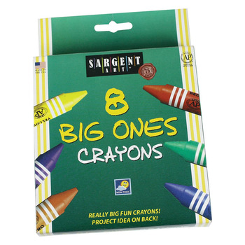 Sargent Art Big Ones Crayons Set of 8 Colors