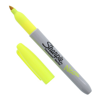 Sharpie Marker - Fine Point, Neon Yellow