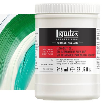 Liquitex Acrylic Gel Mediums Slow Dri BlendIng 32 oz