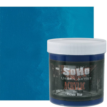 SoHo Urban Artists Heavy Body Acrylic - Phthalo Blue, 500ml