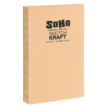 SoHo Open Bound Sketchbook 5.6 x 8.26 in (120 sheets) Kraft