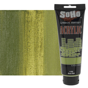 SoHo Urban Artists Heavy Body Acrylic - Green Gold, 250ml