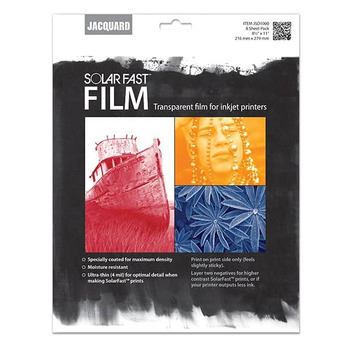 Jacquard SolarFast Film 8.5"x11", 8 Sheet Pack
