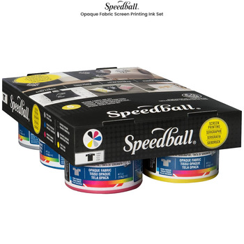 Speedball Opaque Fabric Screen Printing Ink Set